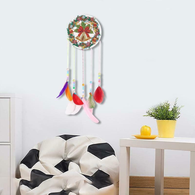 DIY 5D Diamond Painting Kits for Adults Beginner Christmas Bell Wind Chime Craft
