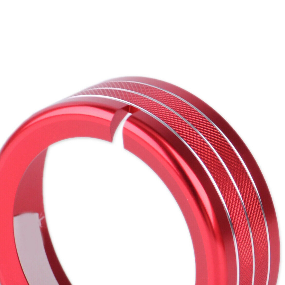 3x Red Interior Center Control Knob Cover Trim Fit for Alfa Romeo Giulia 2017 An