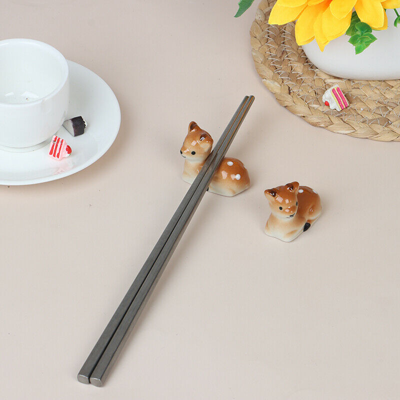 Cute Sika deer Ceramic Chopsticks for Daily Use Chopstick Rack Chopstick Hol Rf