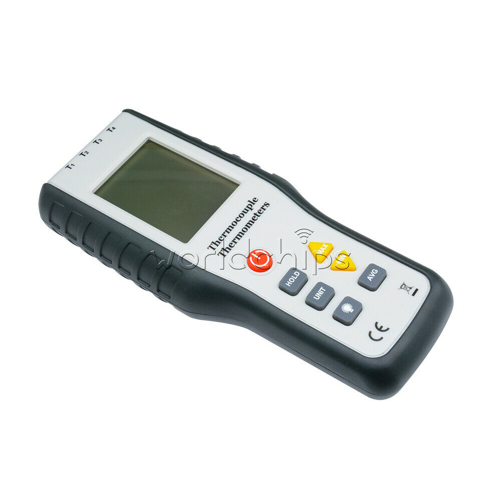 Digital 4-Channel K-Type Thermometer Thermocouple Sensor -200~1372Â°C/2501Â°F