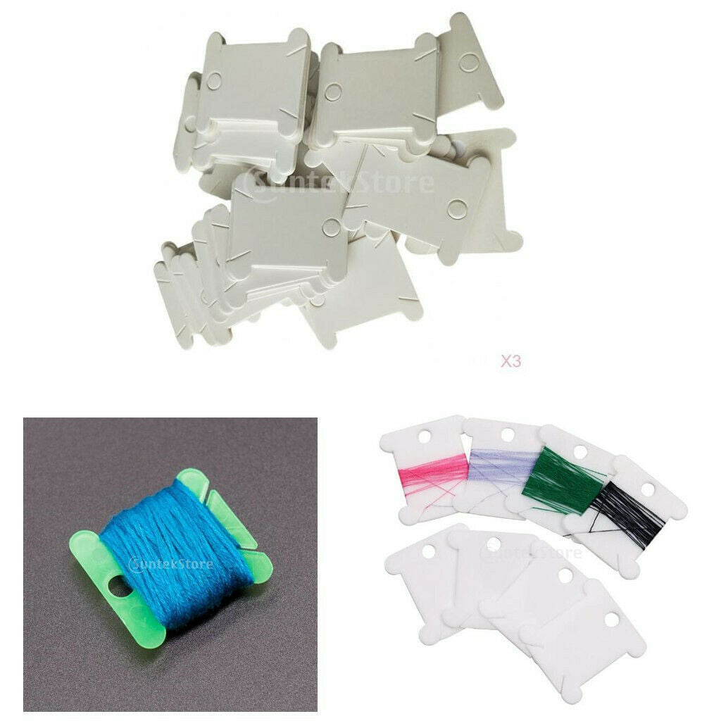 600x Hard Floss Bobbins Organizer Winder Thread Bobbin Winding Board Reel