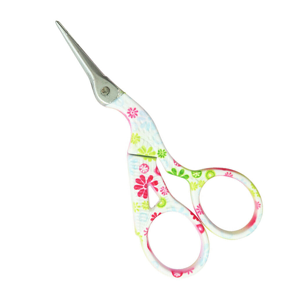 Mini Stainless Steel Embroidery Scissors Crane Shape Sewing Needlework Tool