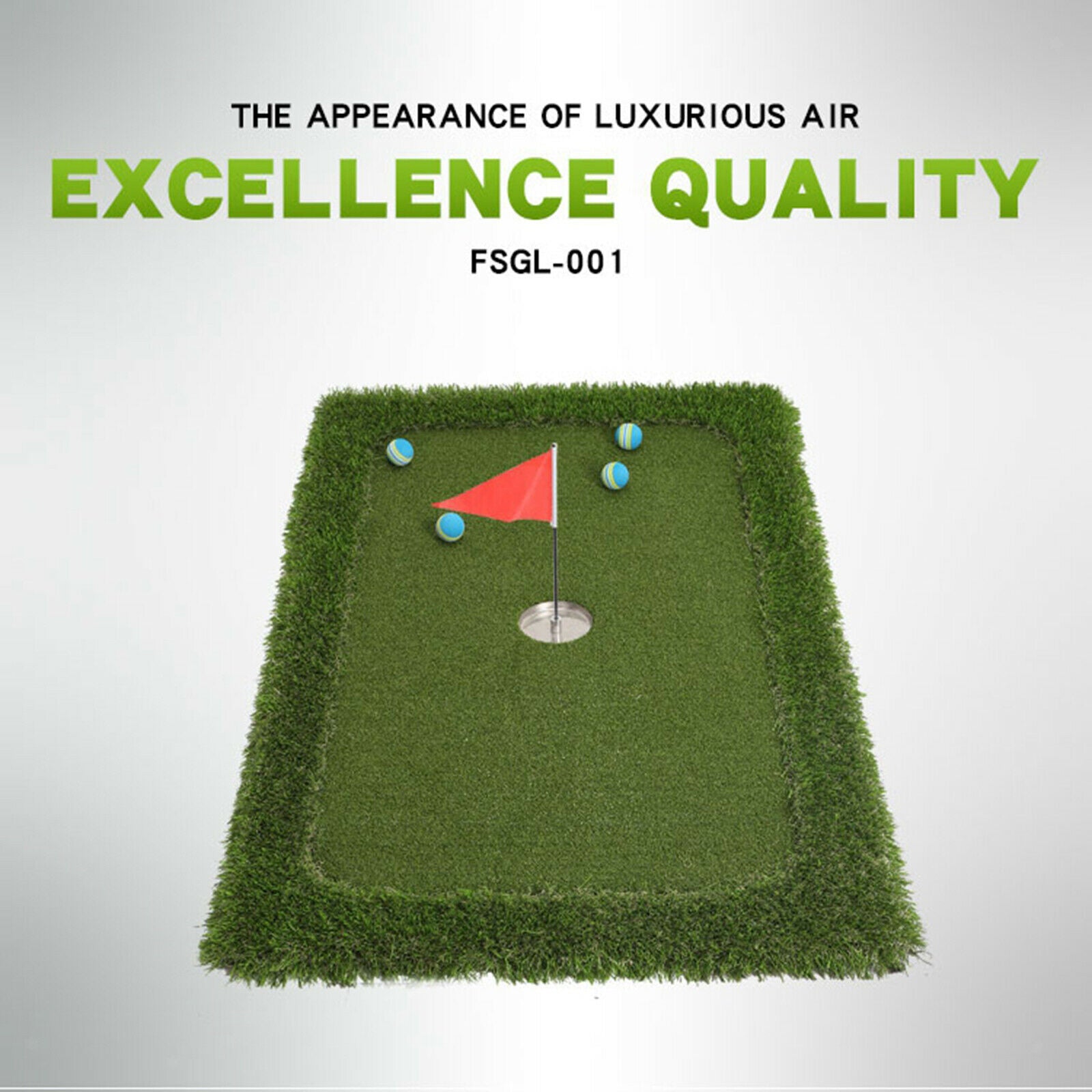 Floating Golf Green Backyard Indoor House Practice Mats for Pools & Ponds,