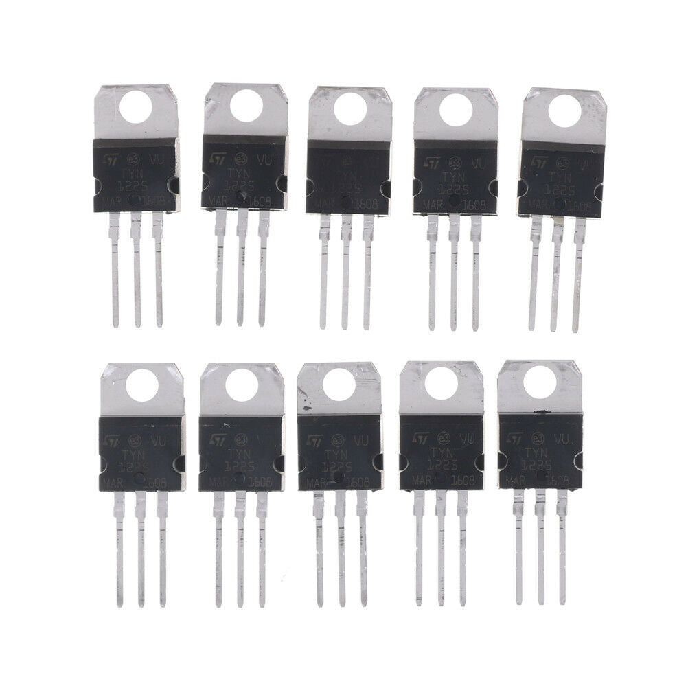 10pcs TYN1225 25A 1200V Unidirec tional Thyristor Triacs TO-220 DD