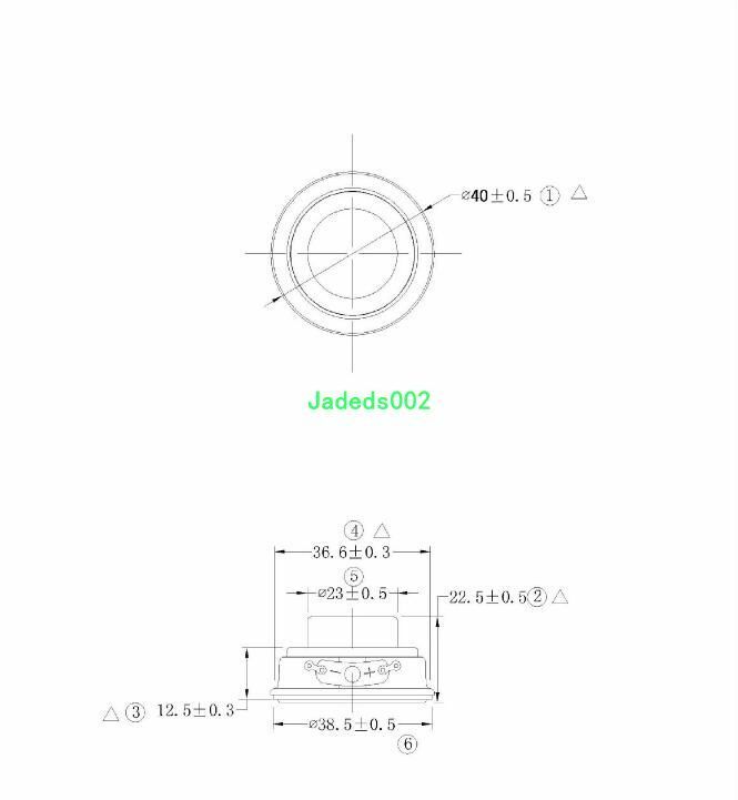 2pcs 40mm 4Ω 5W Full-range speaker loudspeaker 4ohm Rubber edge Round Audio Part
