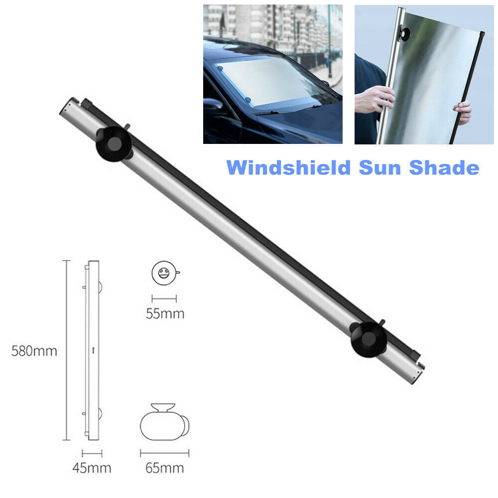 Car SUV Front Window Sunshade Reflective Windshield Roller Cover Heat Insulation