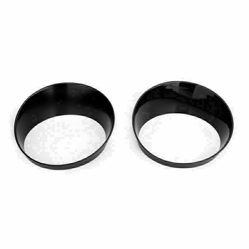 Black Headlight Bezels Headlight Cover Trim For 18-19Wrangler JL UnlimitedCN