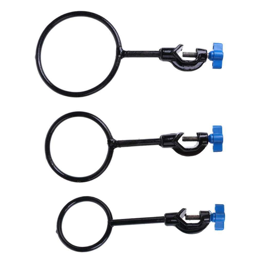 1 piece of iron support rings Easy to attach to the laboratory stand,