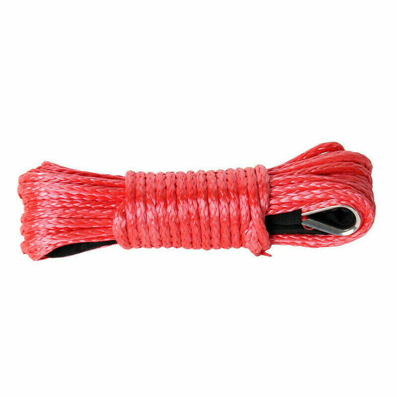 3/16"x50' 10000LBS Synthetic Winch Rope Line Recovery Cable 4WD ATV UTV w/Sheath