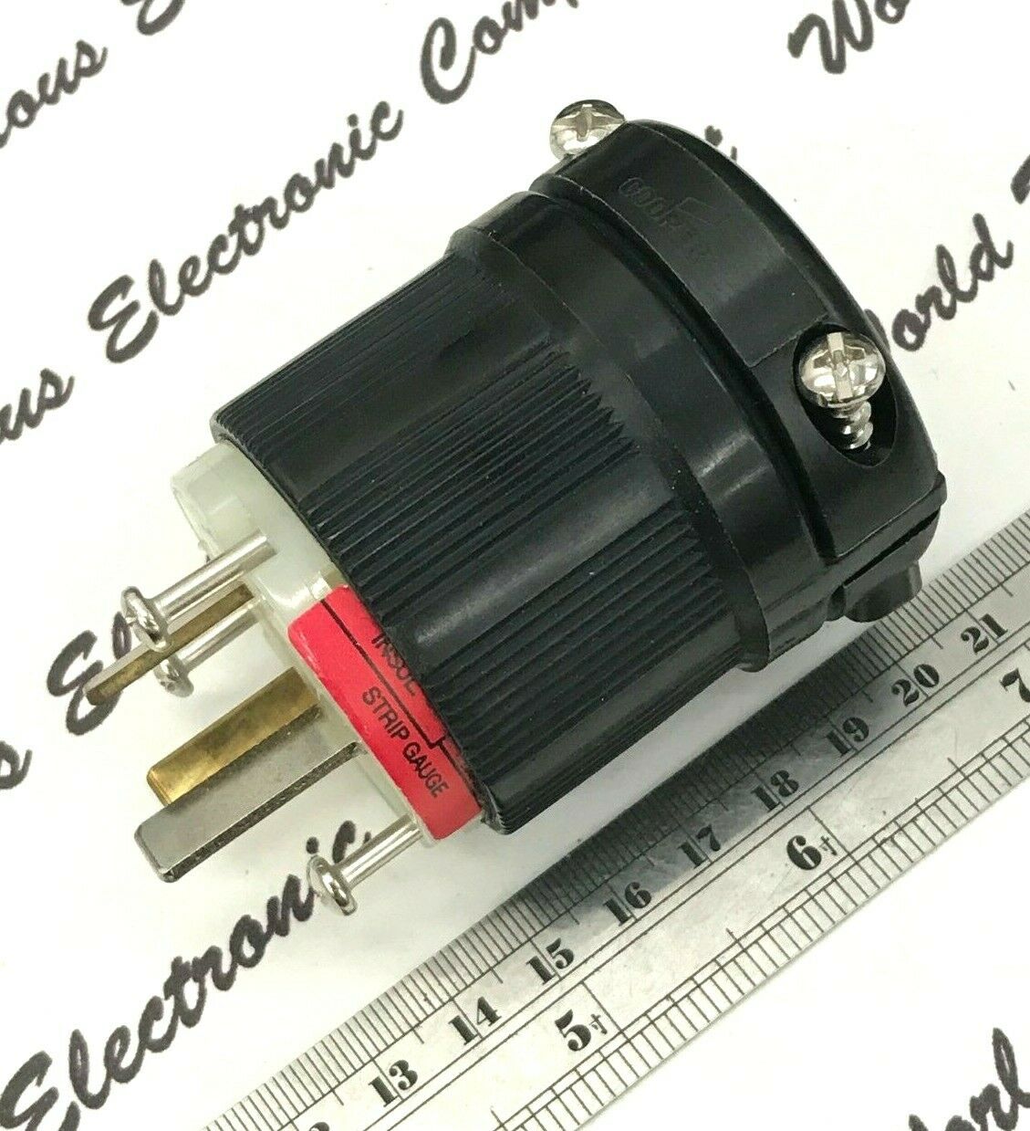 1pcs - COOPER 9151N 20A 125/250V PLUG 10-20P Hart-Lock Locking Male