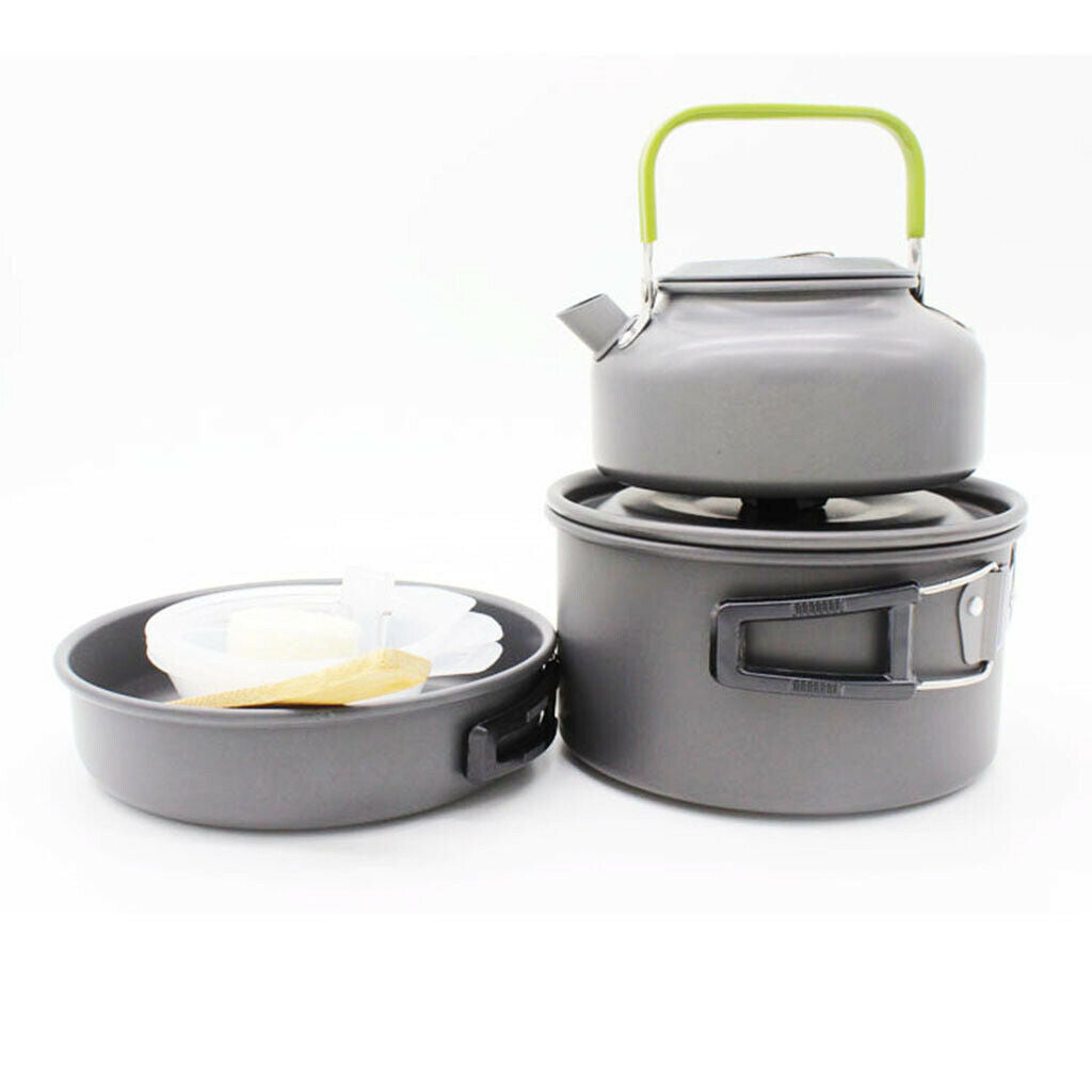 Outdoor Camping Cookware Set Cooking Utensils Picnic Cooking Pan Pot Set