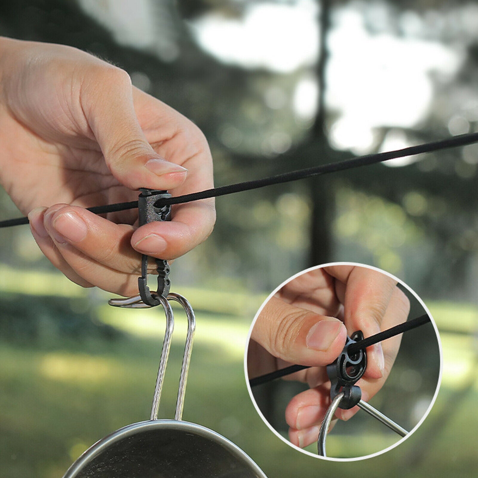16.4 Ft Camping Lanyard Hanger Campsite Storage Strap Rope Belt Outdoor