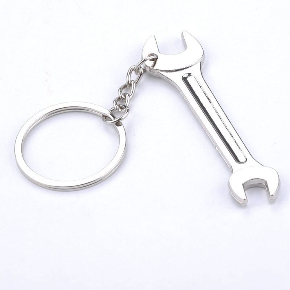 Trendy Metal Stainless Steel Wrench Key Chain Ring Spanner Keyring Keychai.l8
