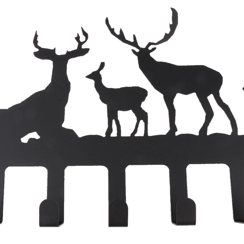 8-Hooks Deer Over the Door Organizer Rack Hanger Clothes Holder 1# door 42mm