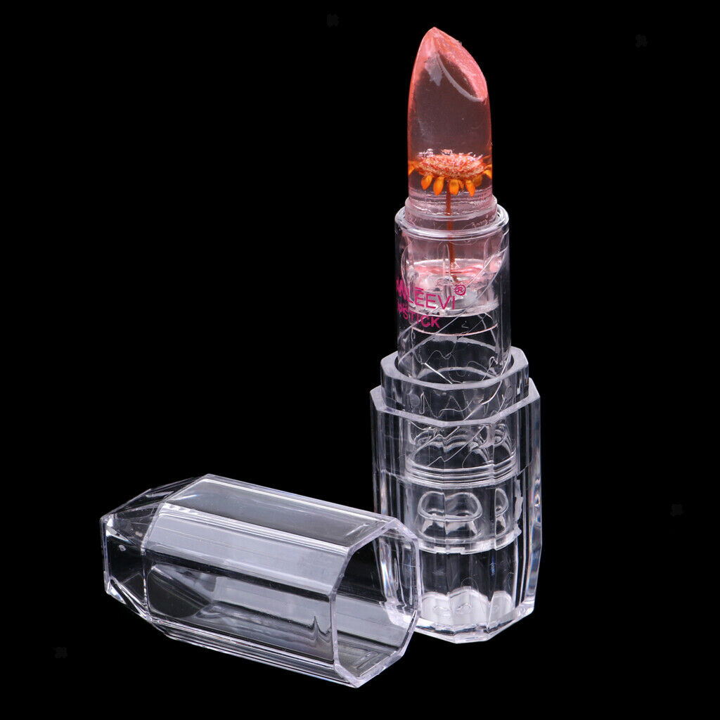 6Pcs/Set Transparent Flower Lipstick Cosmetics Temperature Change Color Long