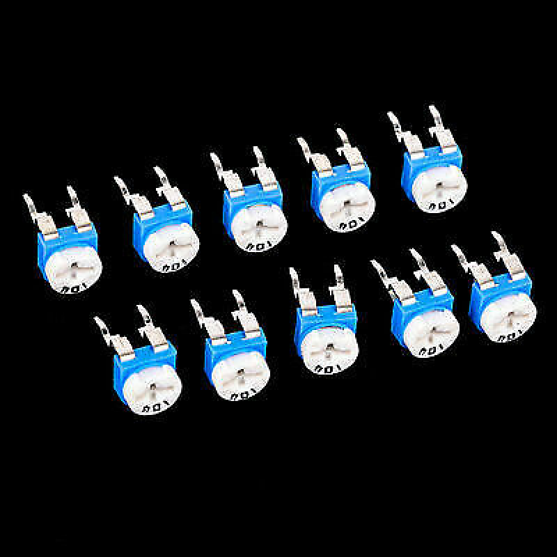 10Values 100ohm~1Mohm Potentiometer Variable Resistors Assortment Kit 100PCS