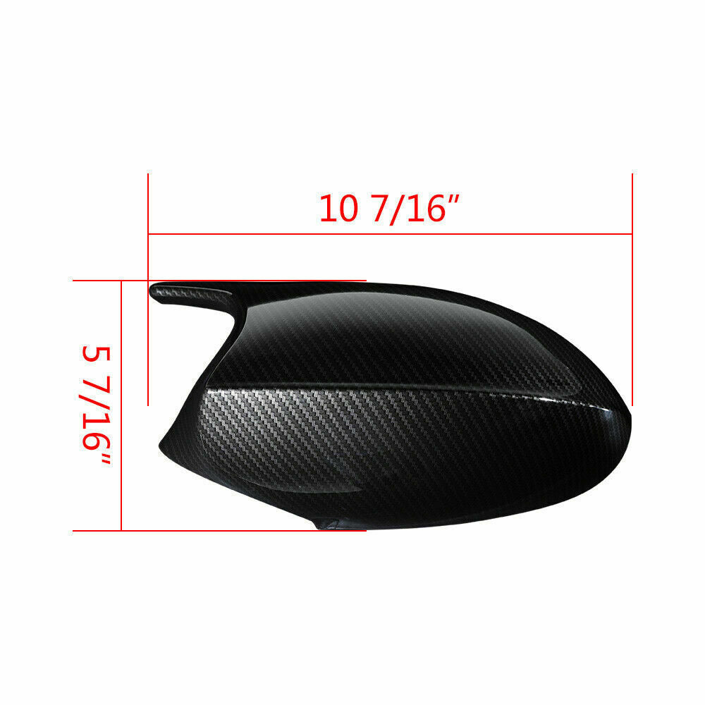 2pcs Carbon Fiber Style Mirror Cover Cap Fit For BMW E90 E93 PRE-LCI 2005-2009