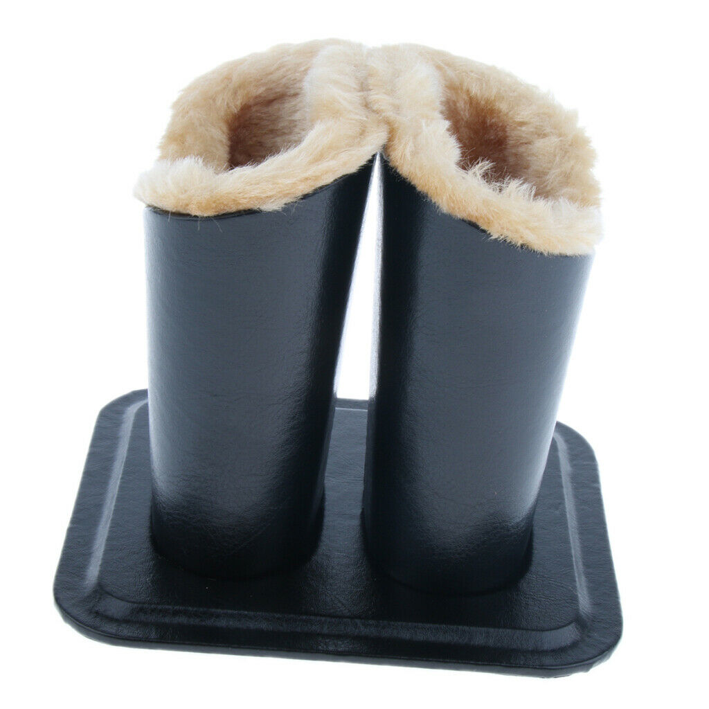 Double Head Anti Scratch Soft Plush Lined Eyeglass Holder Stand Upright