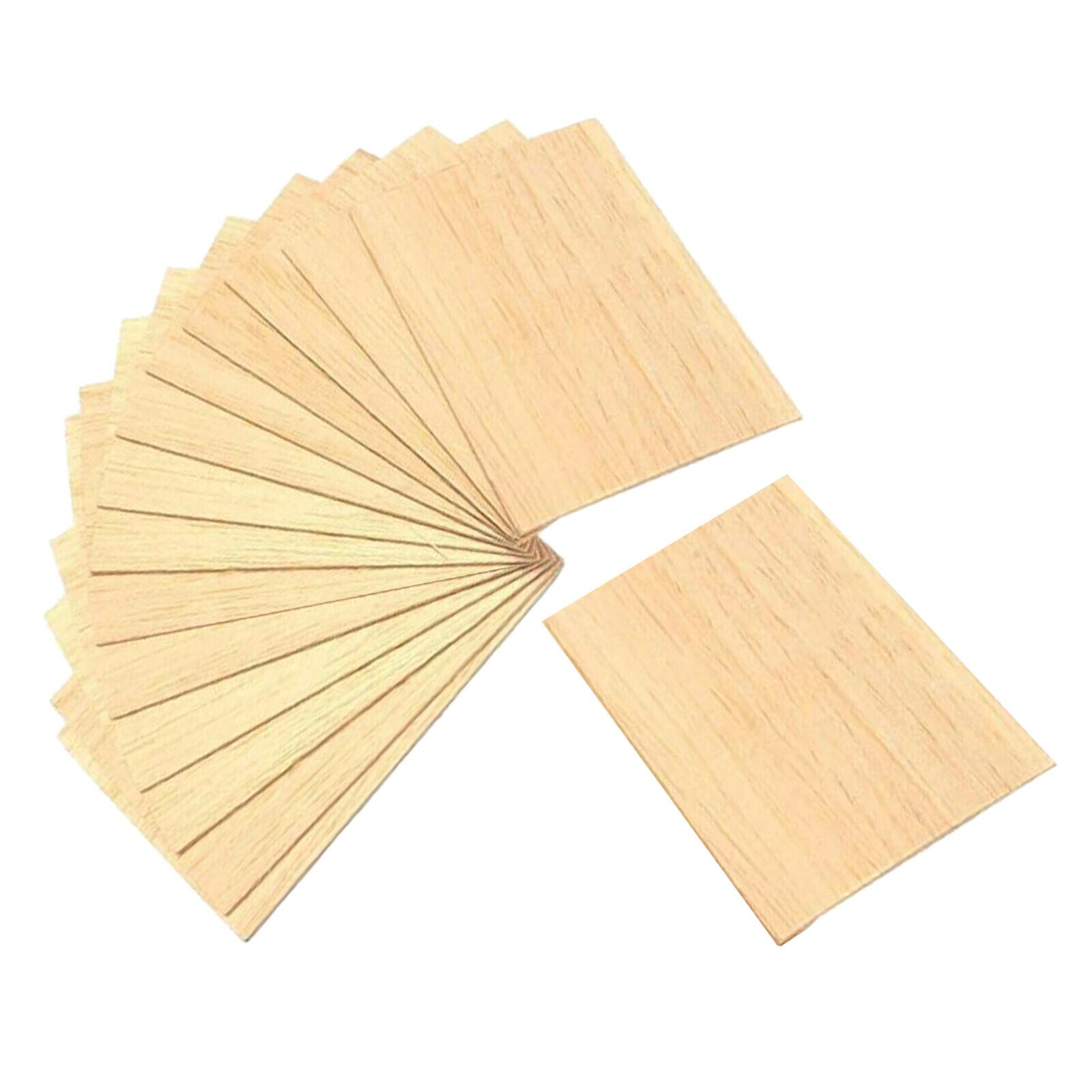 15Pieces Blank Wood Square Slices Unfinished Wooden MDF Cutout Shapes Wood Craft
