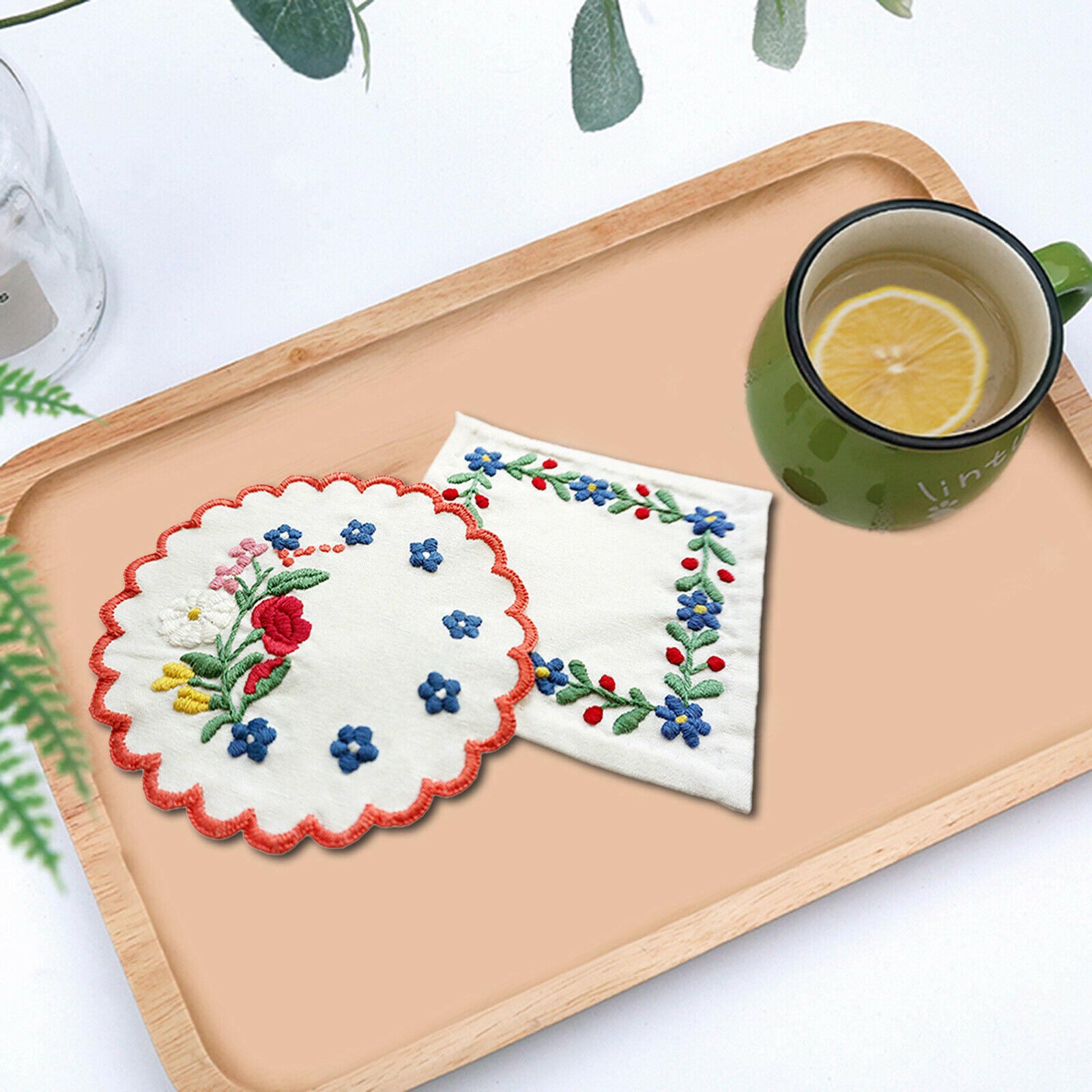 Embroidery set for beginners DIY cross stitch handicrafts red border