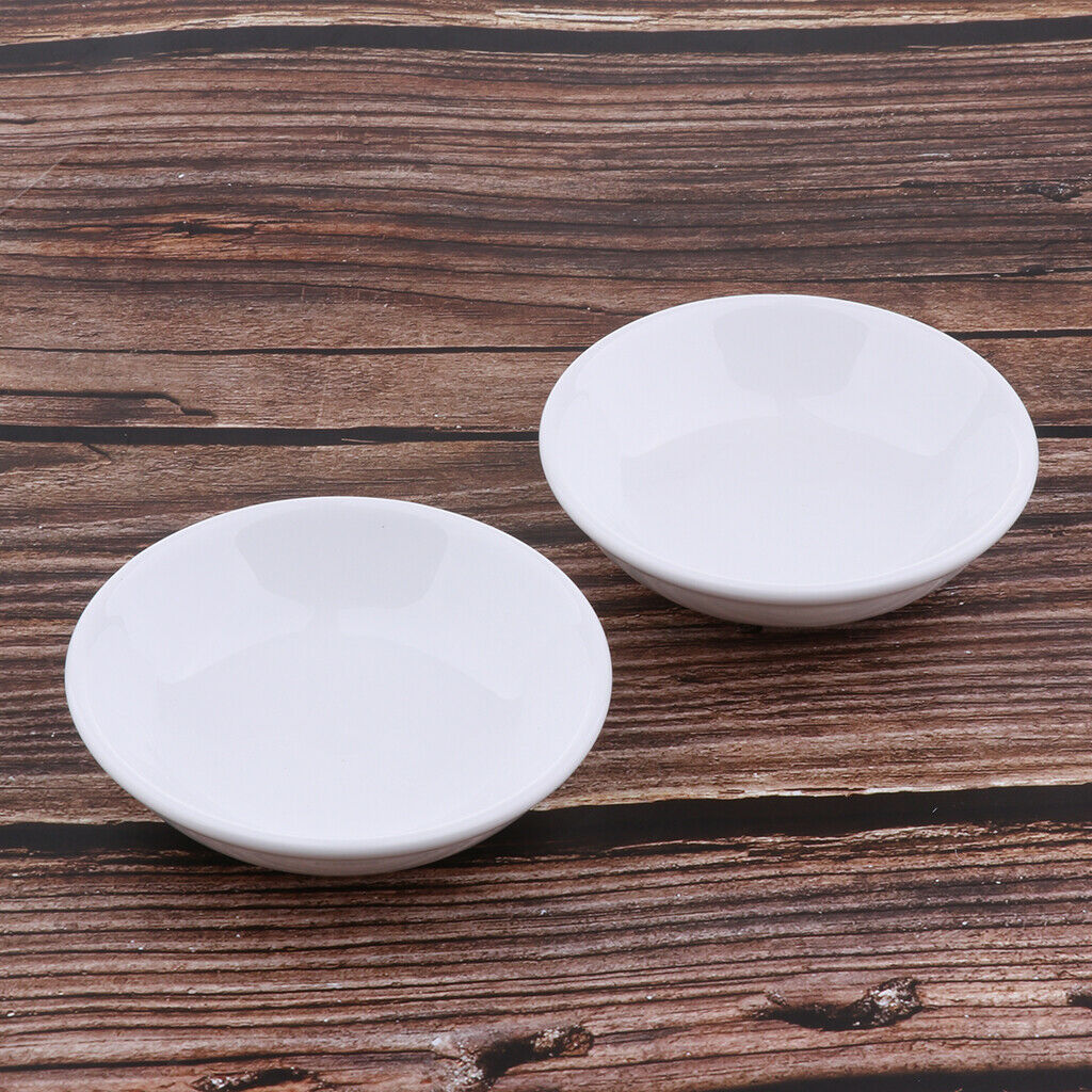 2x White Oil Warmer Replacements Dish Bowl Electric Oil Warmers 3.8 inch