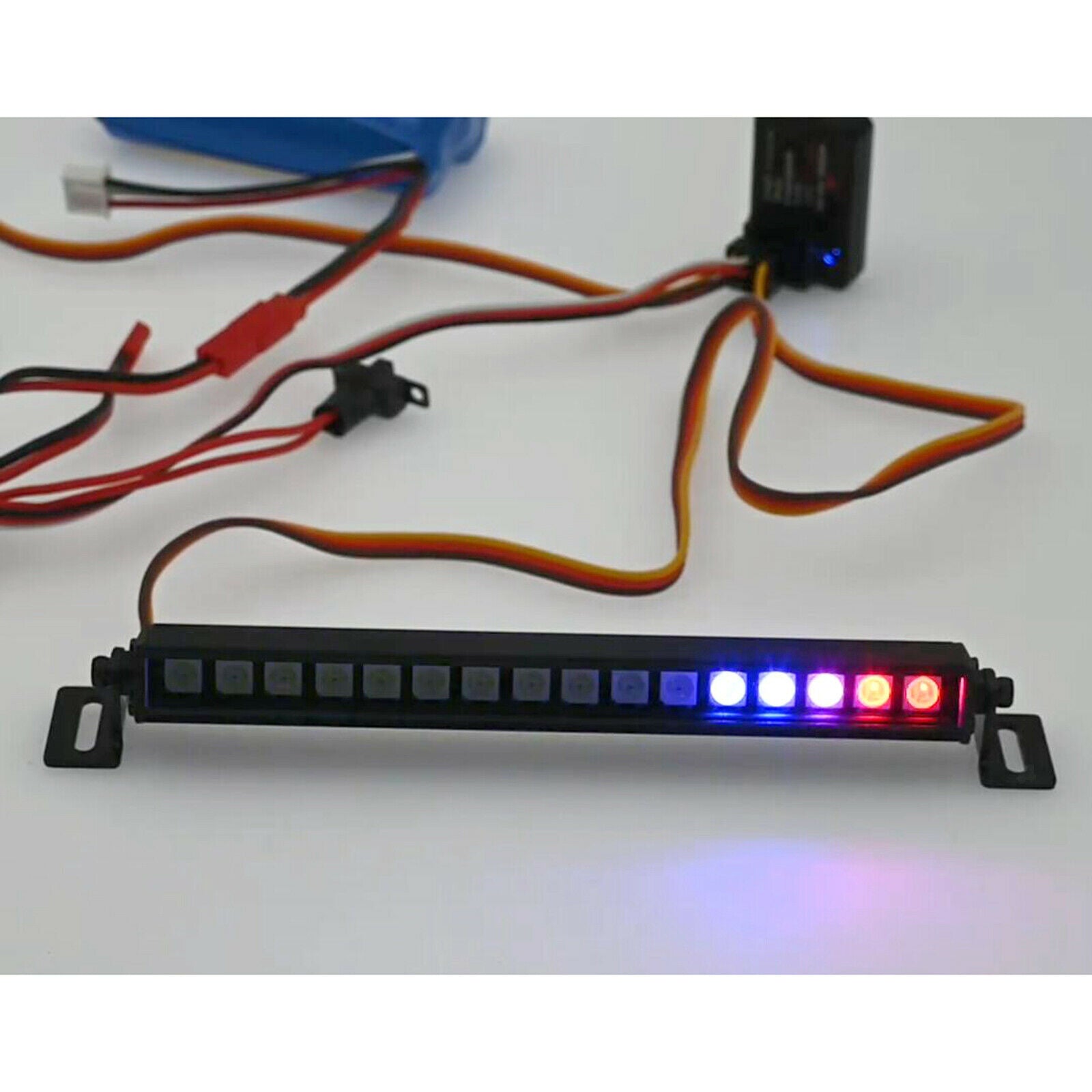LED Flashing Light Bar Roof Lamp Fit For RC Rock Crawler MN86K MN86 Upgrades