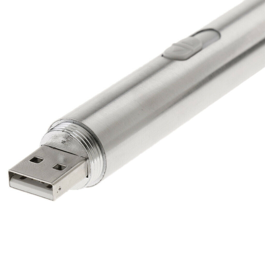 Electronic USB Rechargeable Lighter Multifunctional Led Flashlight Stainless