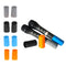 2 Pieces Microphone Battery   End Cover Slip Holder for Mic Parts Blue