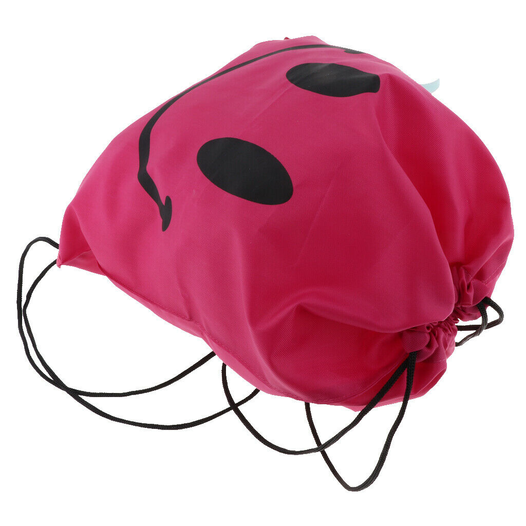 Drawstring Swimming Bag Beach Bag Sports Gym Backpack Pink
