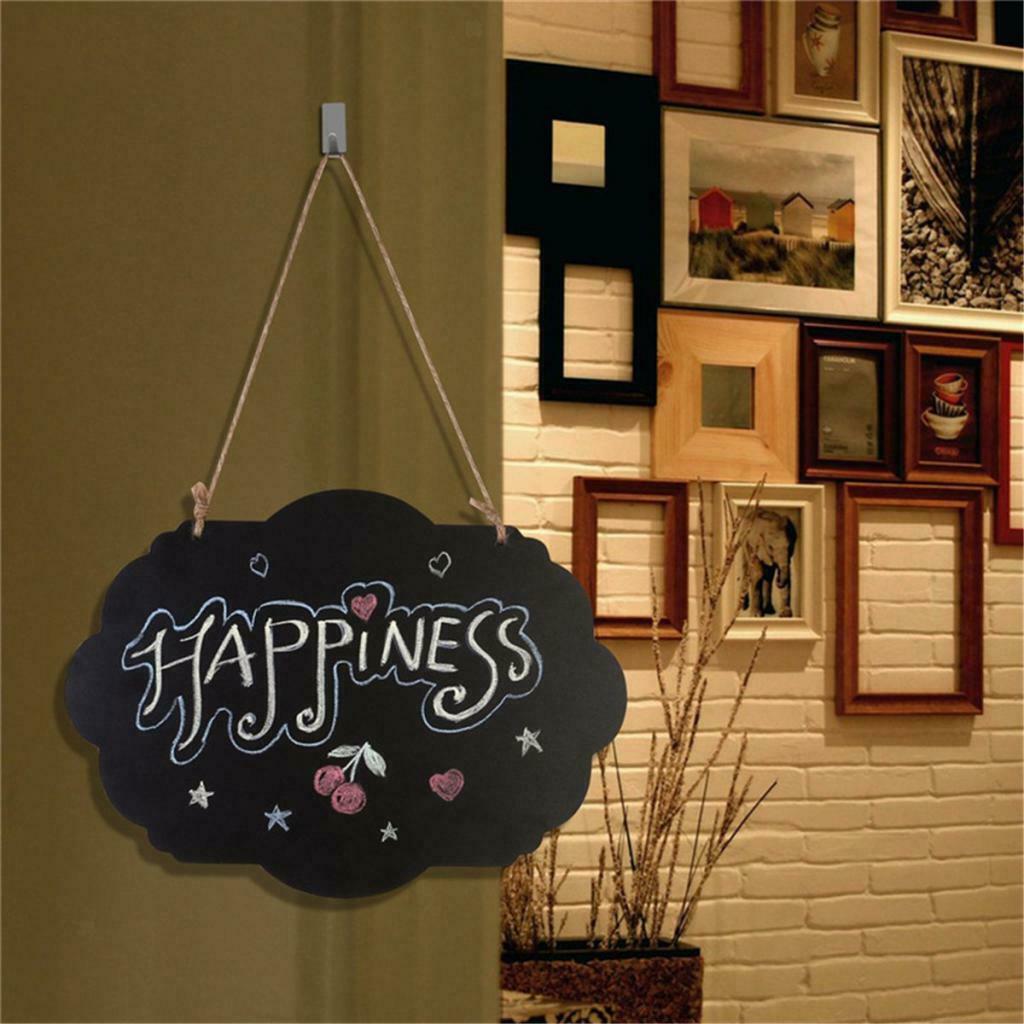 3 Pieces Double Side Wooden Small Hanging Message Boards Wedding Decoration