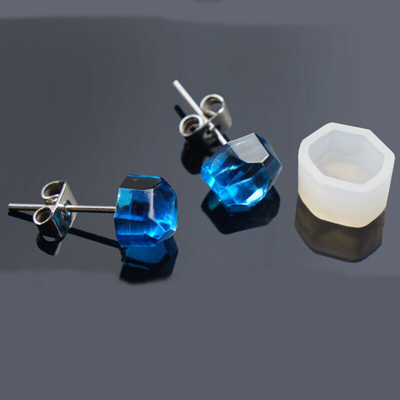 4Pcs/Set Crystal Epoxy Jewelry Earring Mold DIY Craft Making Pendant Mould Decor