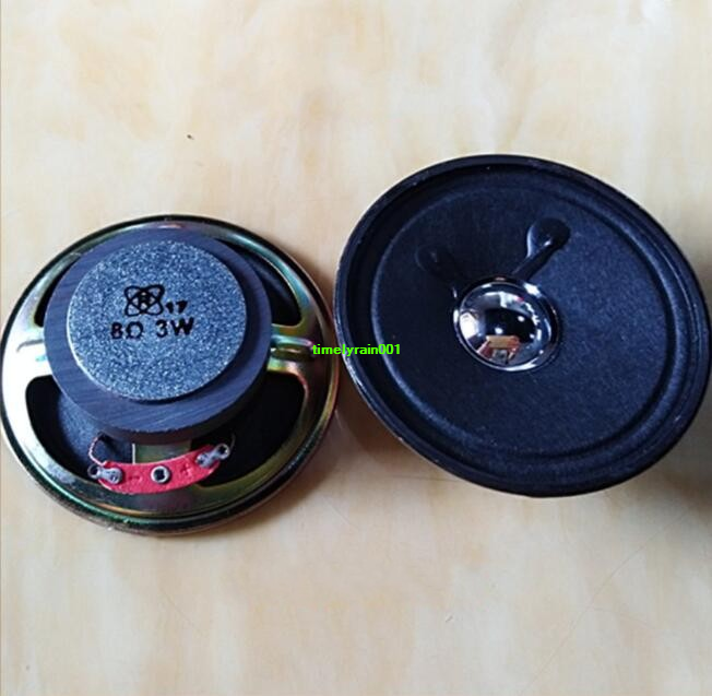 2pcs 3"inch 76MM Round Full range Speaker Loudspeaker paper cone 8 ohms 3 watts