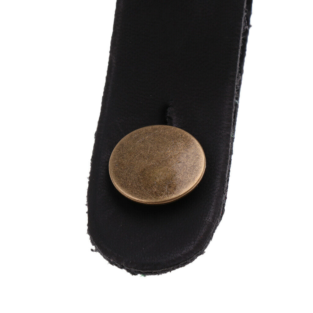 2x Guitar Headstock Straps Button Hook for Acoustic Folk Guitar Parts Black