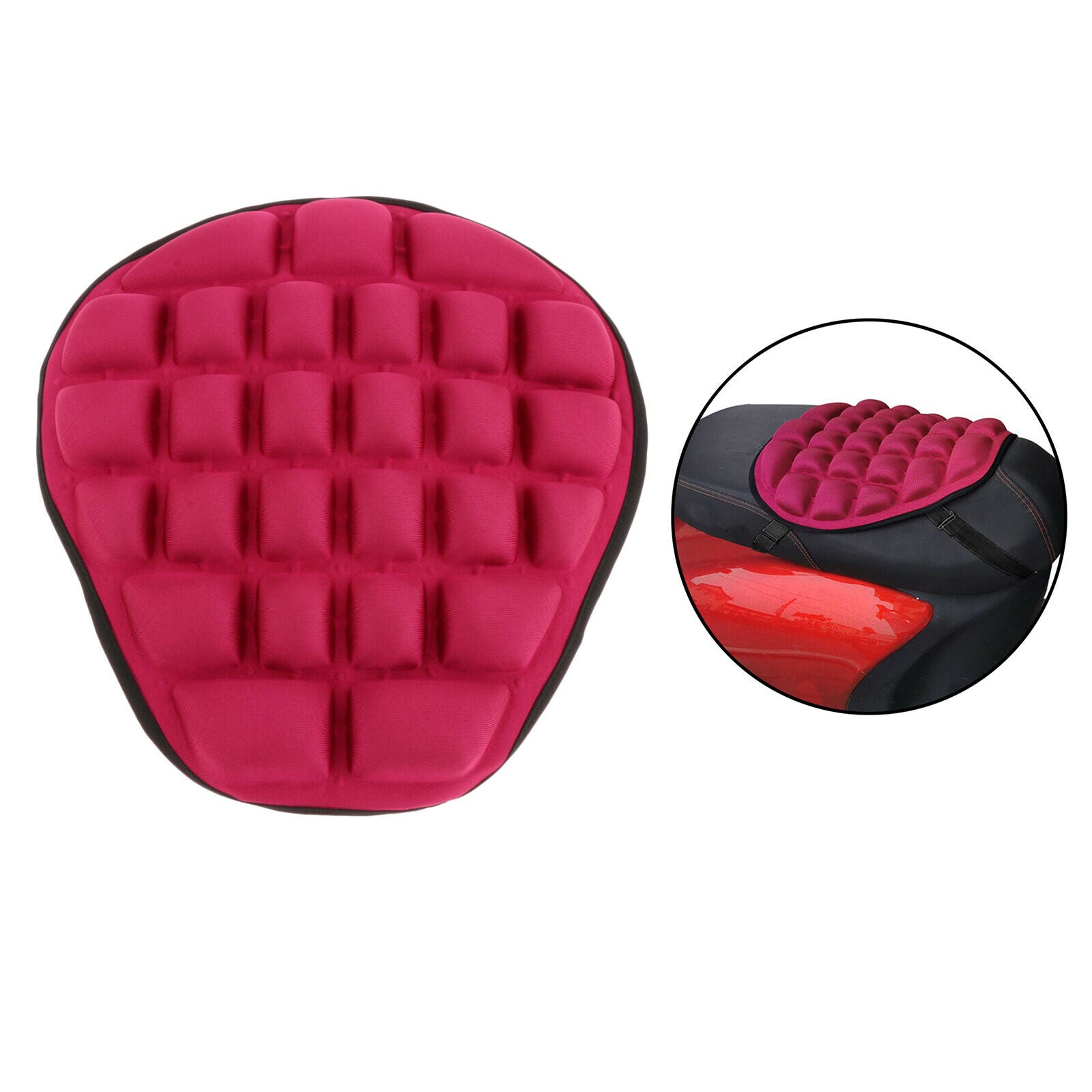 4Pcs Durable Portable Airbags Air Motorcycles Seat Cushion Large for Saddles