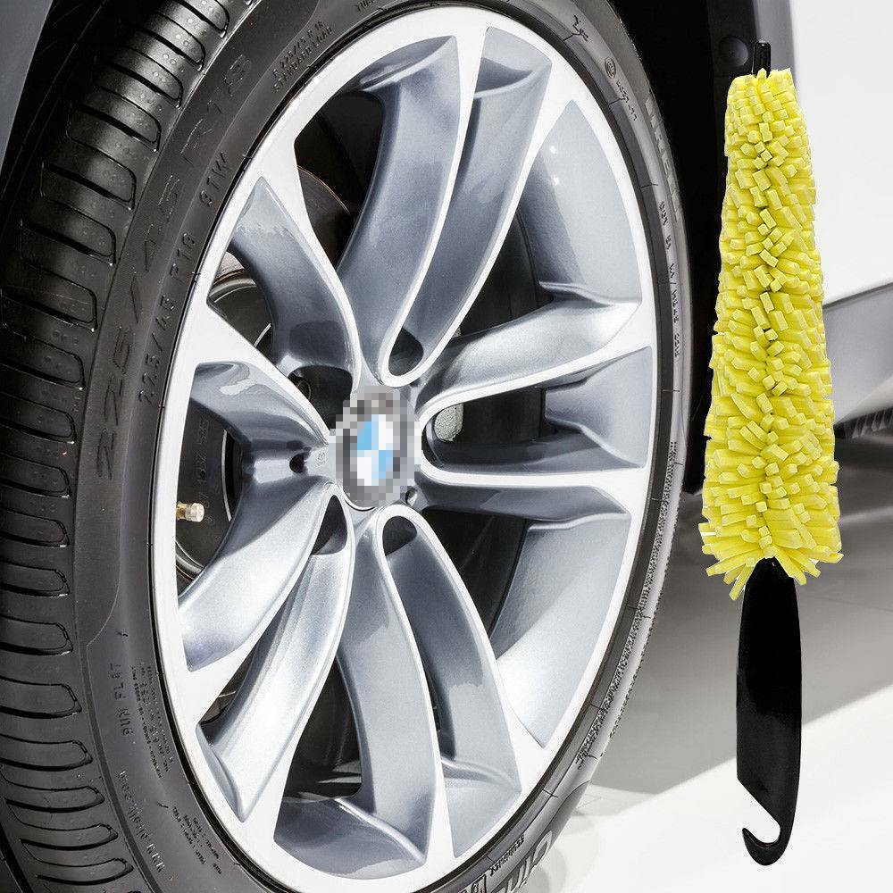 Vehicle Auto Car Motorcycle Wheel Tire Rim Scrub Brush Cleaner Washing Cleaning