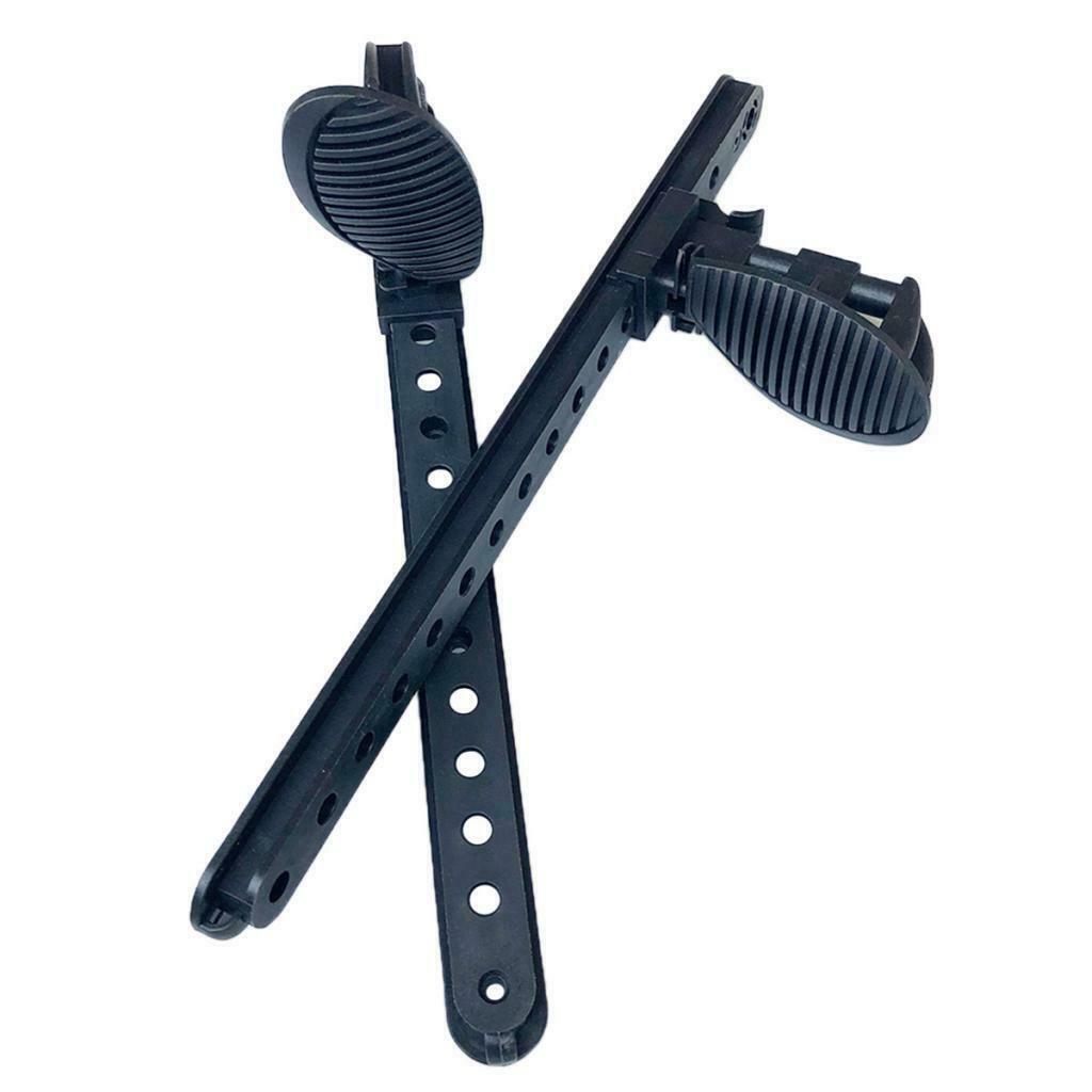 1 Pair Kayak Foot Pegs Canoe Pedal   Lock Design 16inch Hands-Free