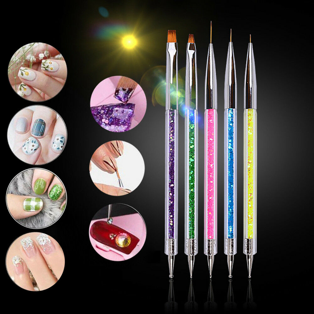 Wholesale Nail Art UV Gel Liner Drawing Brush Painting Acrylic Pen Tool Supply ~
