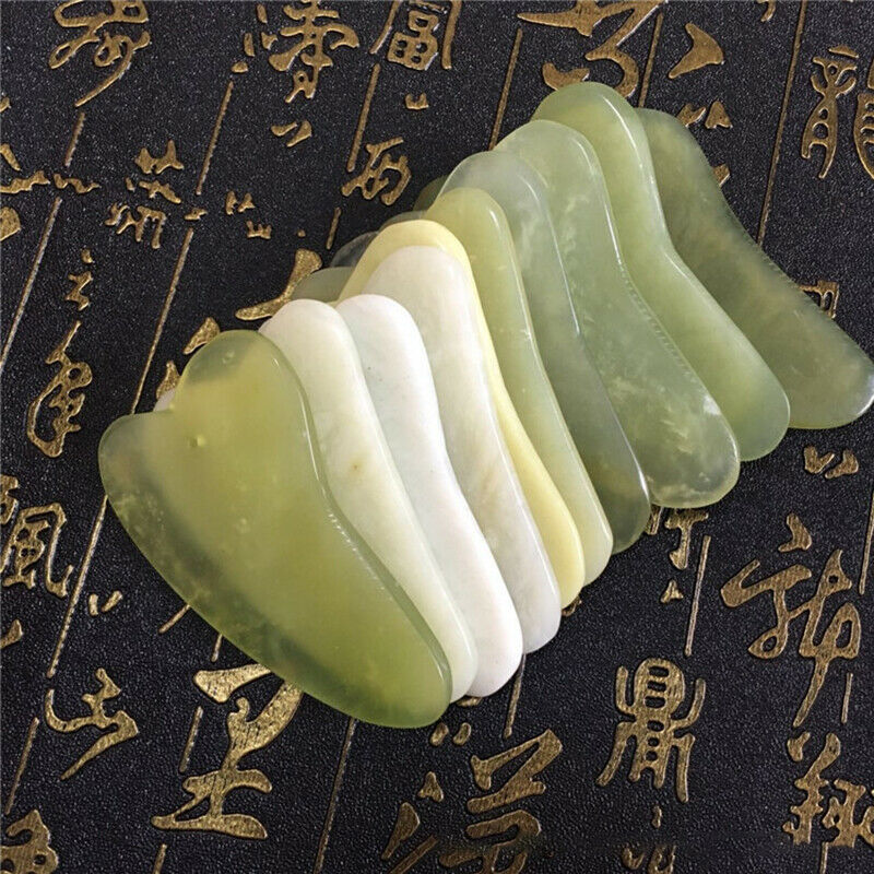 1PC Guasha Jade Board Scraper Tool SPA Salon Body Massager Health Care To.l8