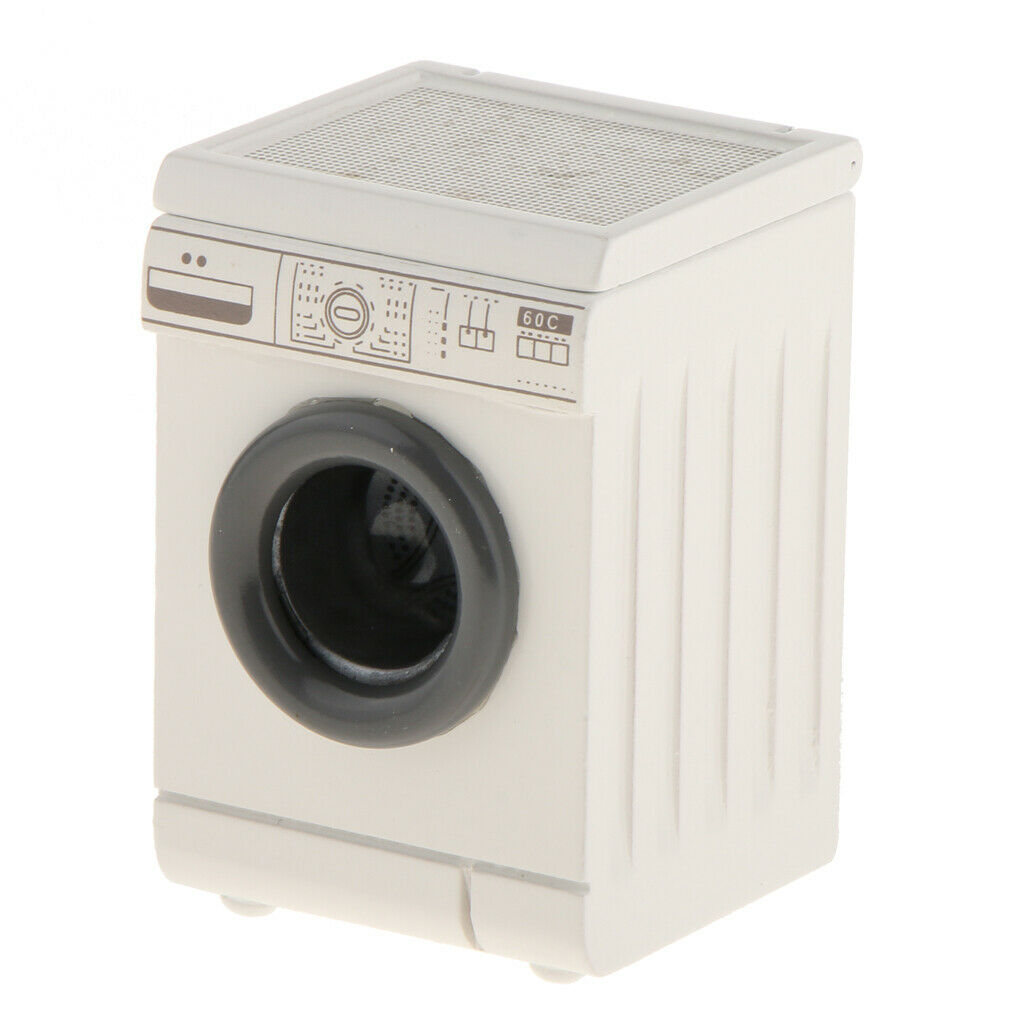 1:12 Simulation Washing Machine & Ceramic Bathroom Set Furniture Supplies