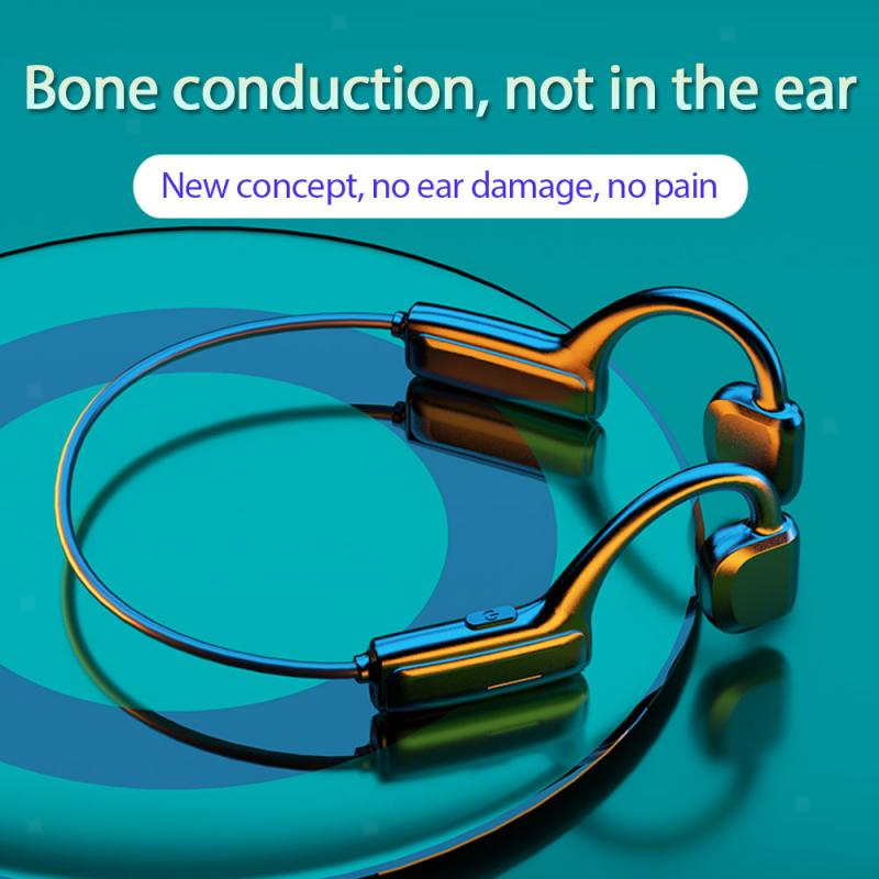 Bone Conducting Headphones Bluetooth 5.1 With Microphone Open Ear Sports