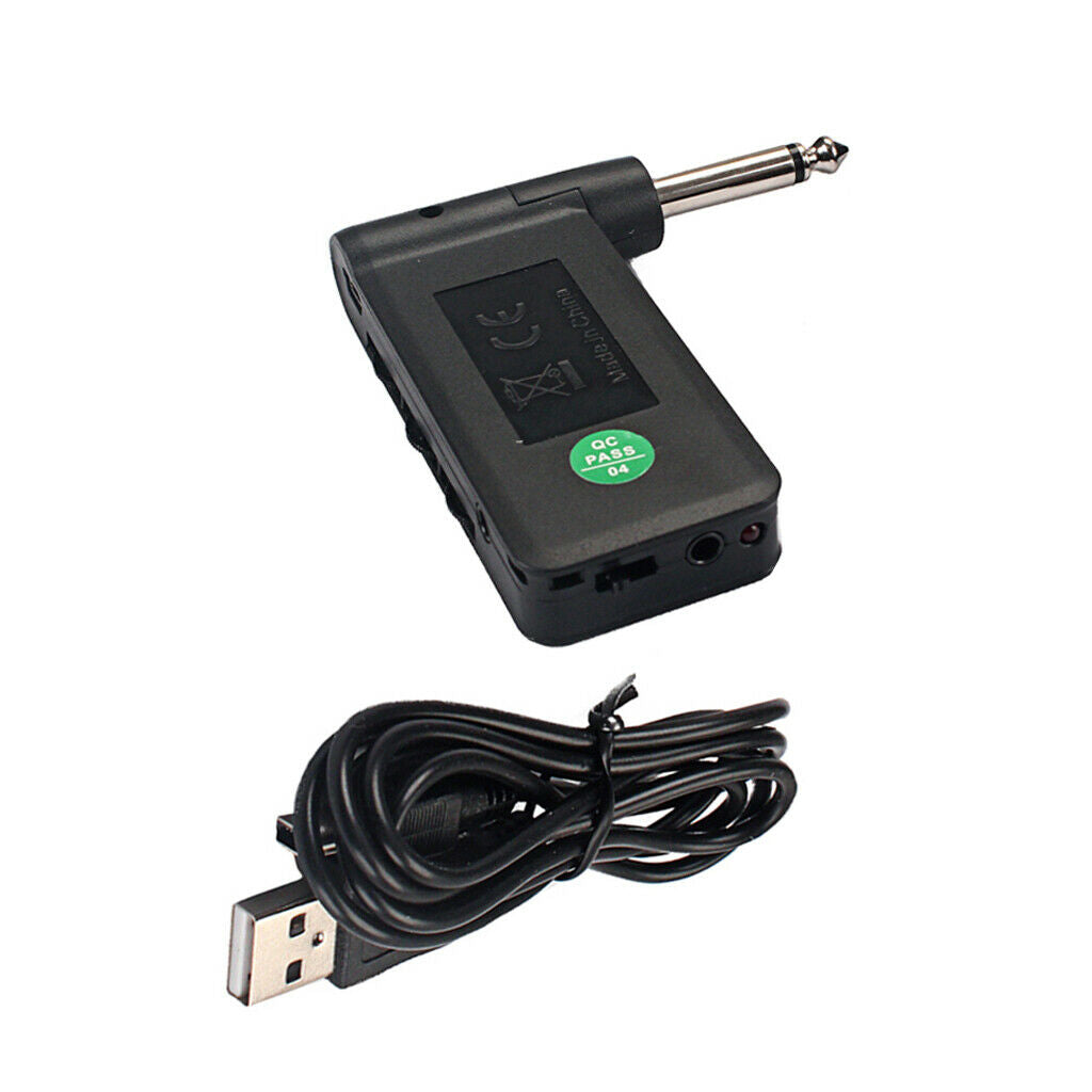 6.35mm Plug Rechargeable Electric Guitar Plug Headphone Amp Amplifier