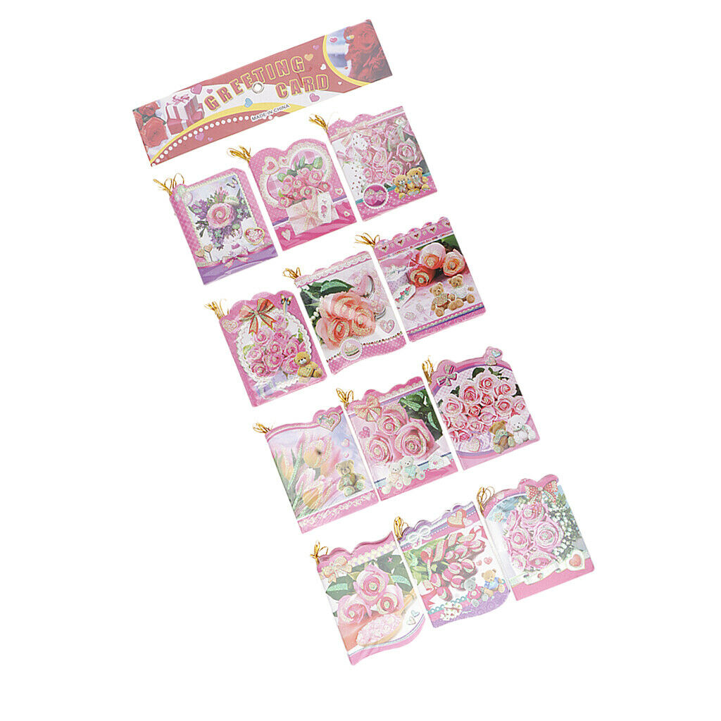 60pcs Rose Message Card Wish Card Hanging Note Card Wedding Party Favors