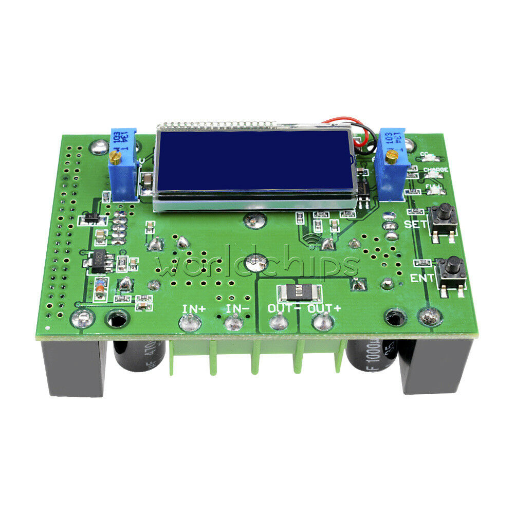 10A DC-DC 10-32V Step Down to 10-60v Boost Power Supply + LCD volt Ammeter