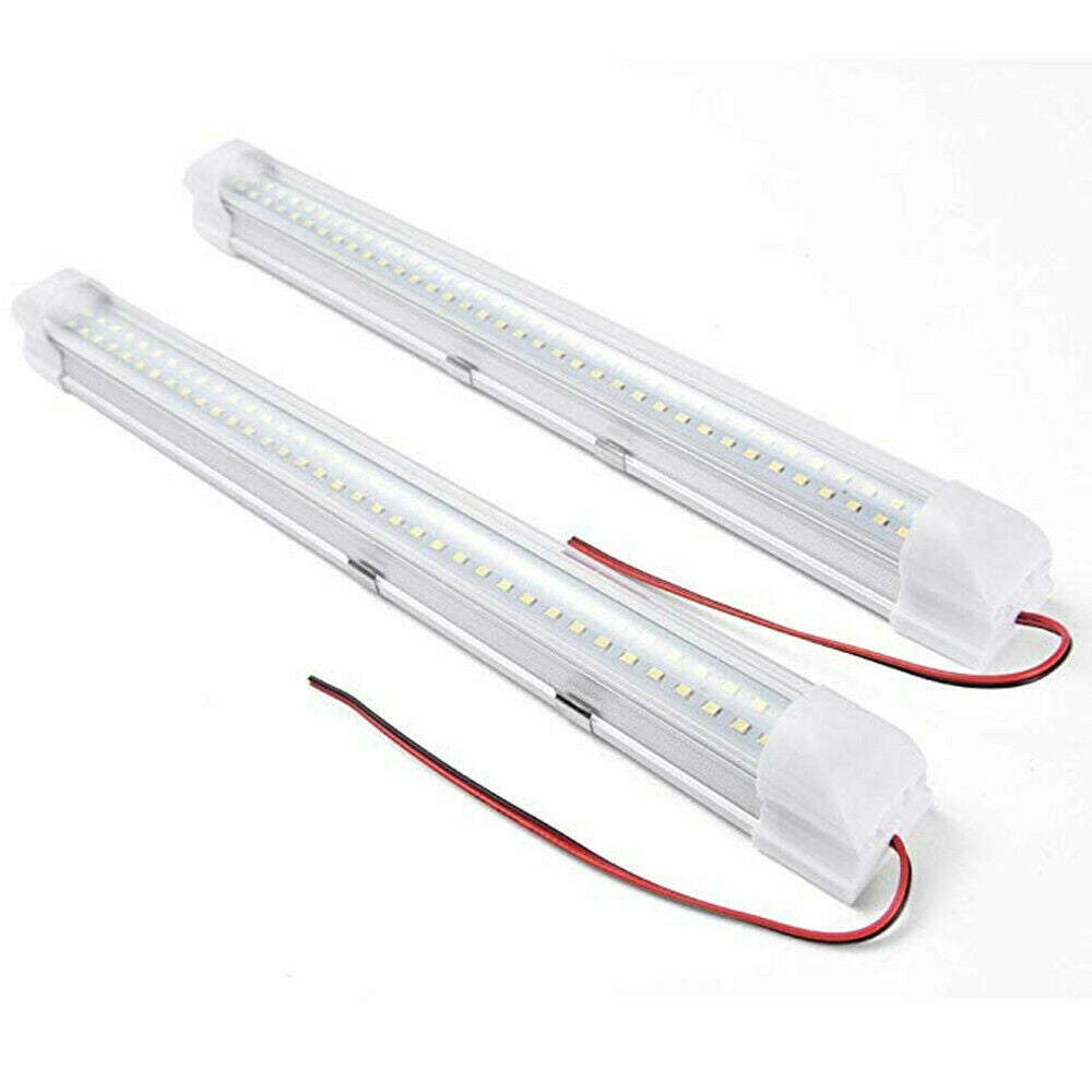 12V 72LED ON/OFF Switch Interior Light Strip Bar Fit Car Caravan Van Bus US