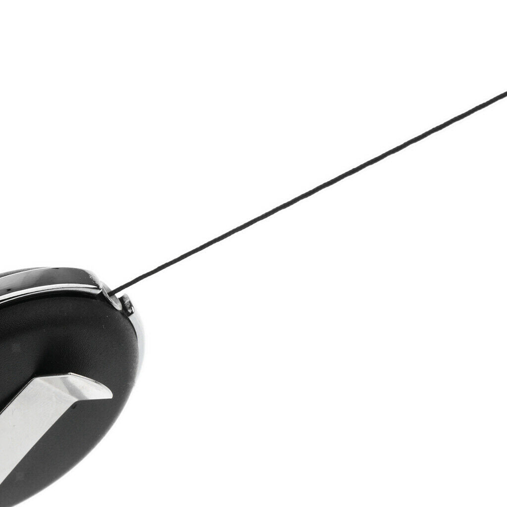 2pcs Durable 60cm Steel Wire Retractable Key Chain Key Ring Reel ID Holder