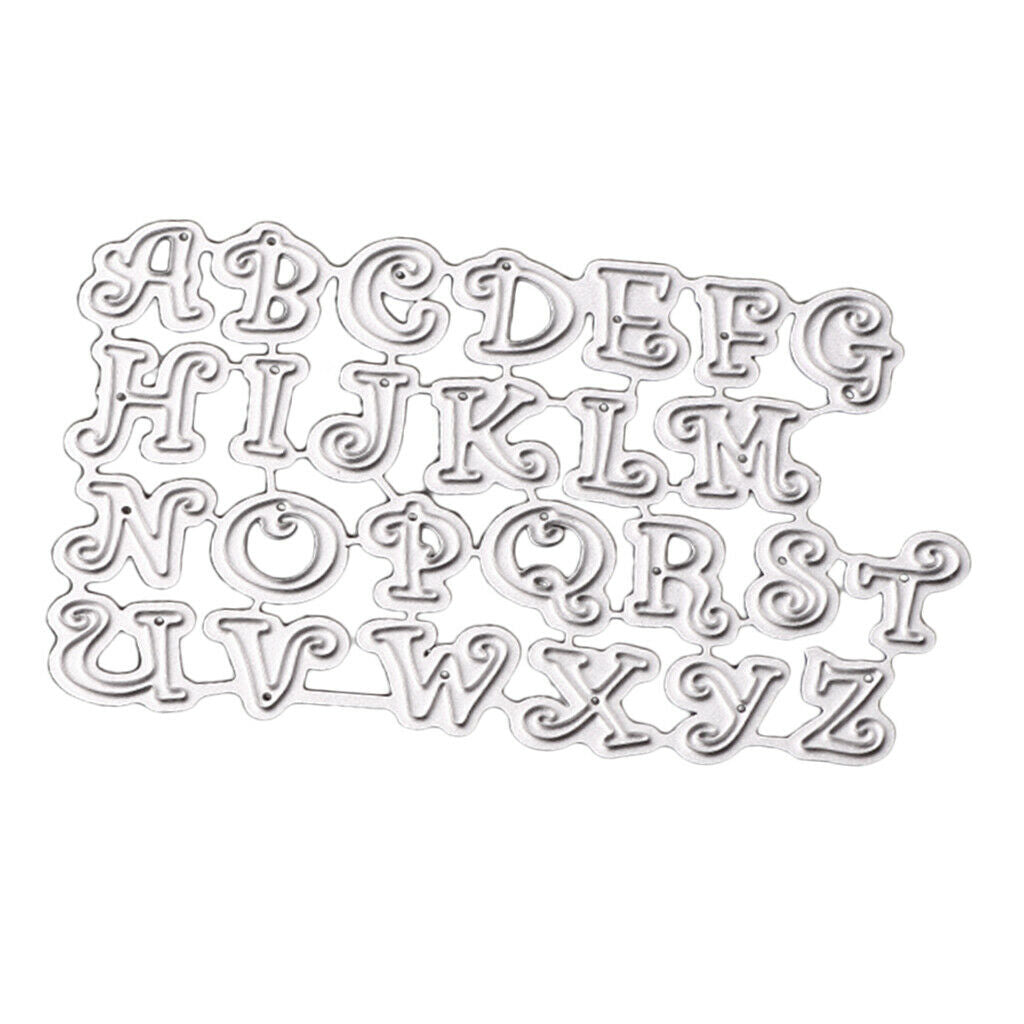 Alphabet Metal Cutting Dies Stencil Scrapbooking Paper Card Embossing Craft