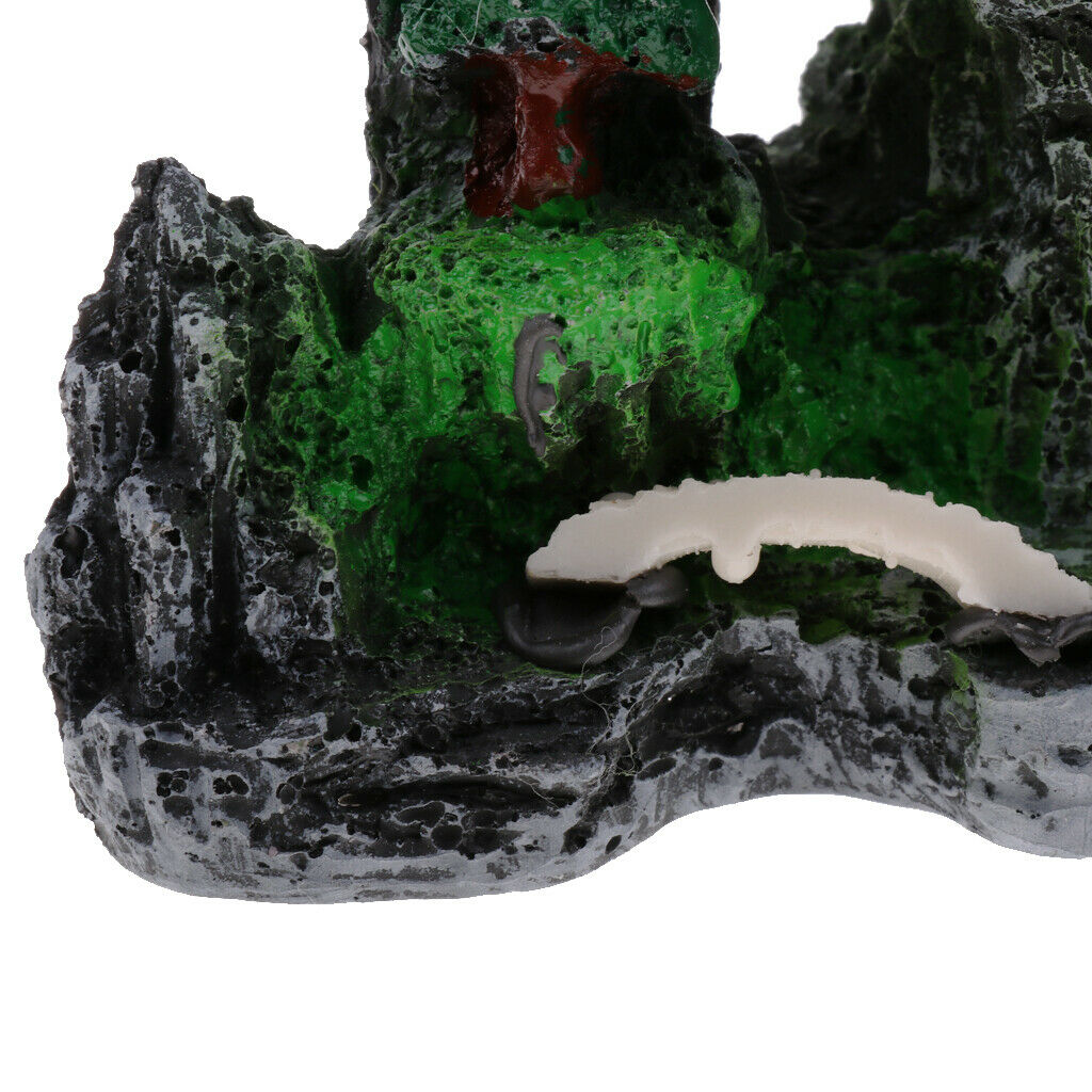 Artificial Mountain Hill Hidden Hut Cave Aquarium Fish Tank Landscape Decor