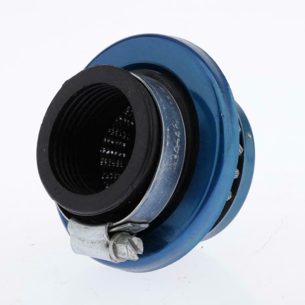 35mm Motorcycle Air Filter with Engine Inlet For 49CC 2 Stroke Blue