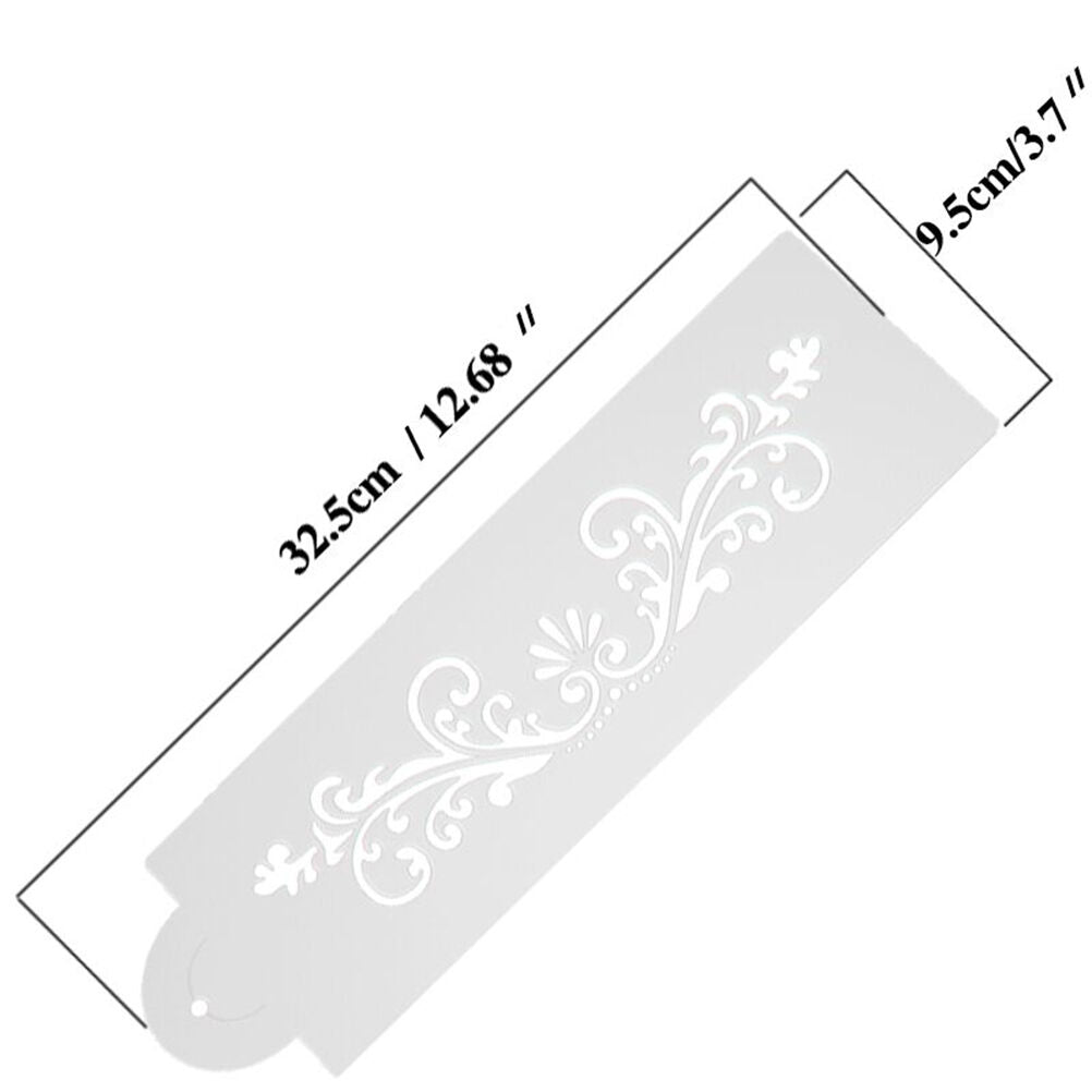 Lace Flower Border Edge Cake Stencil Decorating Sugarcraft Fondant Baking .l8