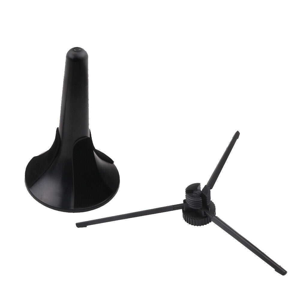Trumpet Holder Tripod Stand Support Portable Foldable with Detachable Leg